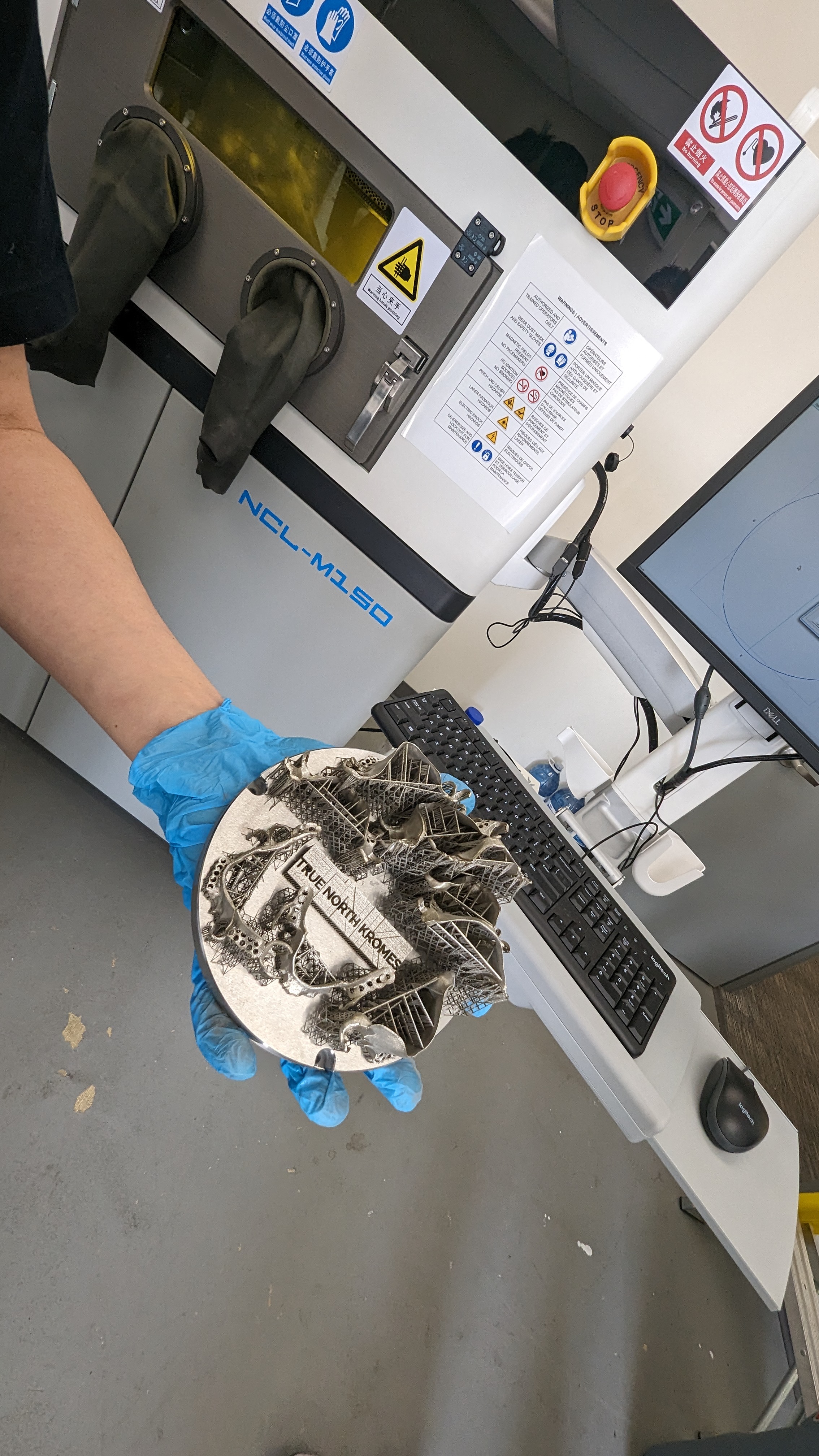 Raw 3D printed framework before finishing